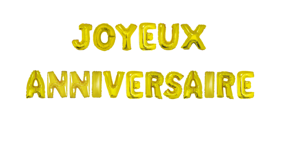 Ballons "joyeux anniversaire"