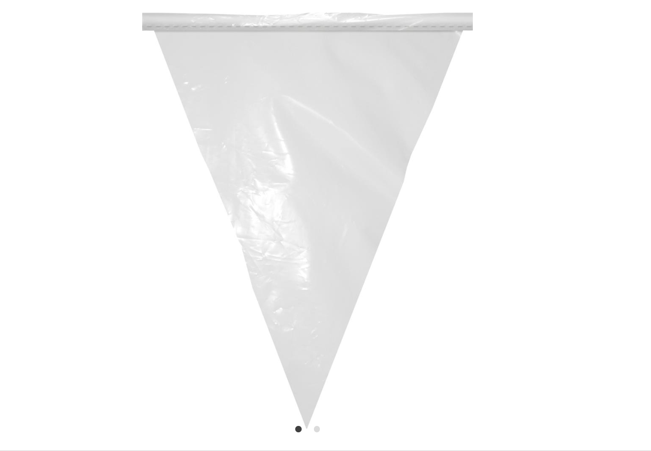 Fanions 5 M Blanc
