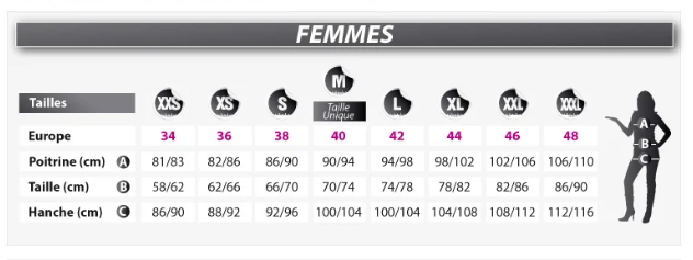 Déguisement de randonneur à rayures Femme