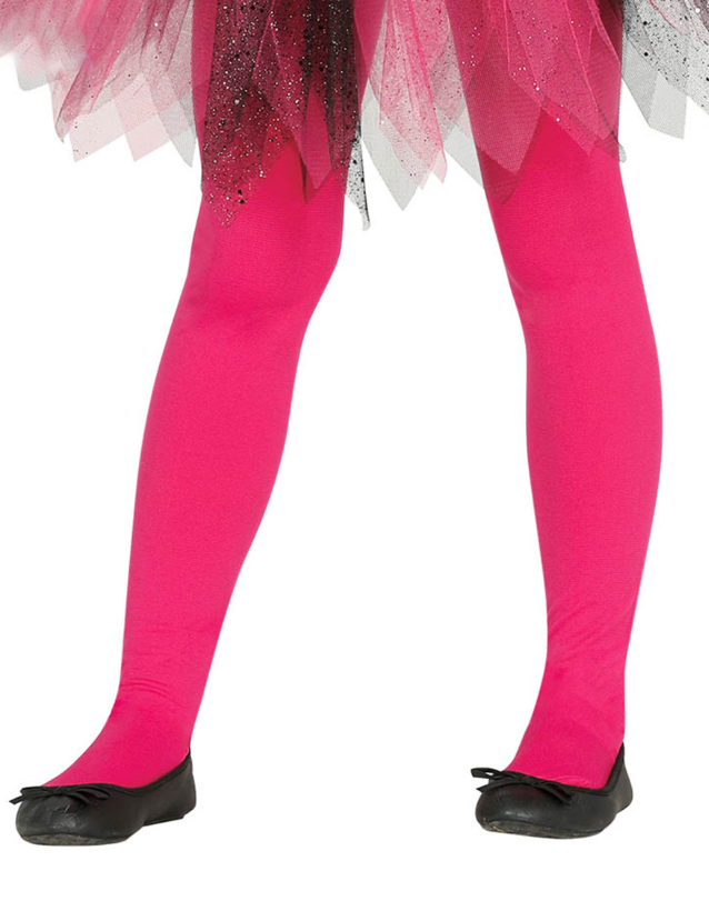 Collants fuchsia opaques fille