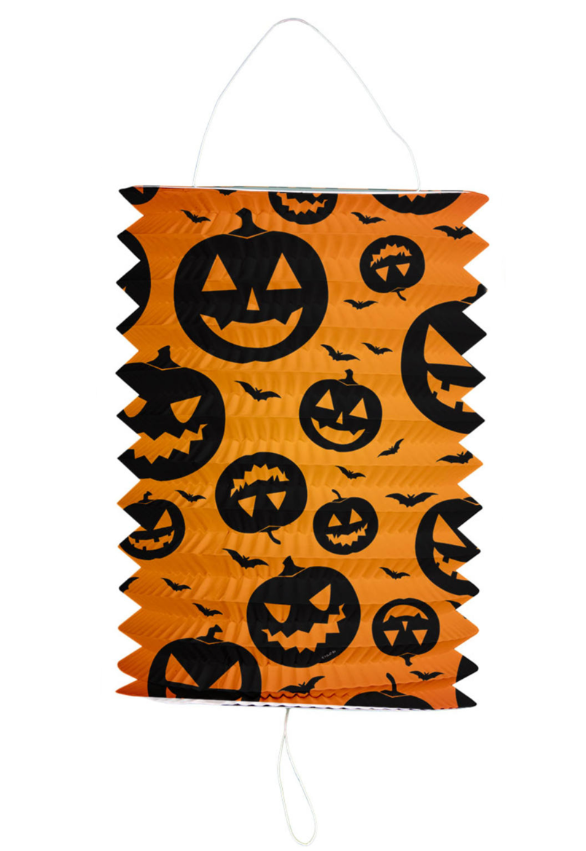 Lampion citrouille Halloween 16 x 22 cm