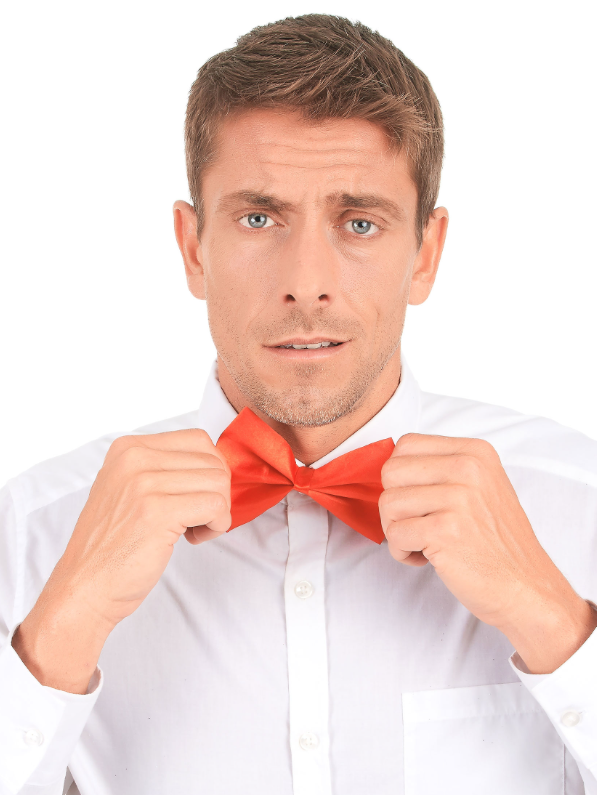 Noeud papillon rouge adulte