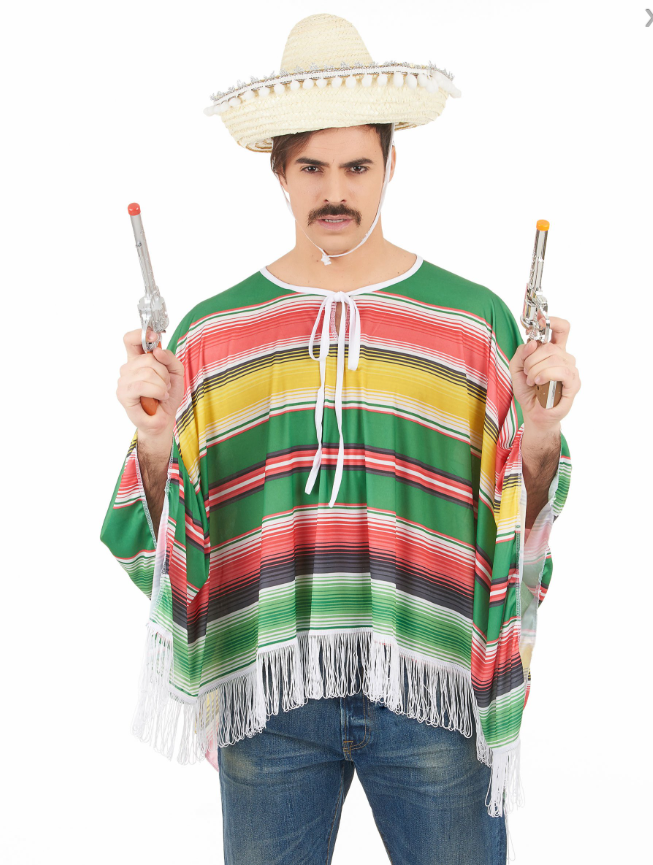 Déguisement mexicain à franges homme