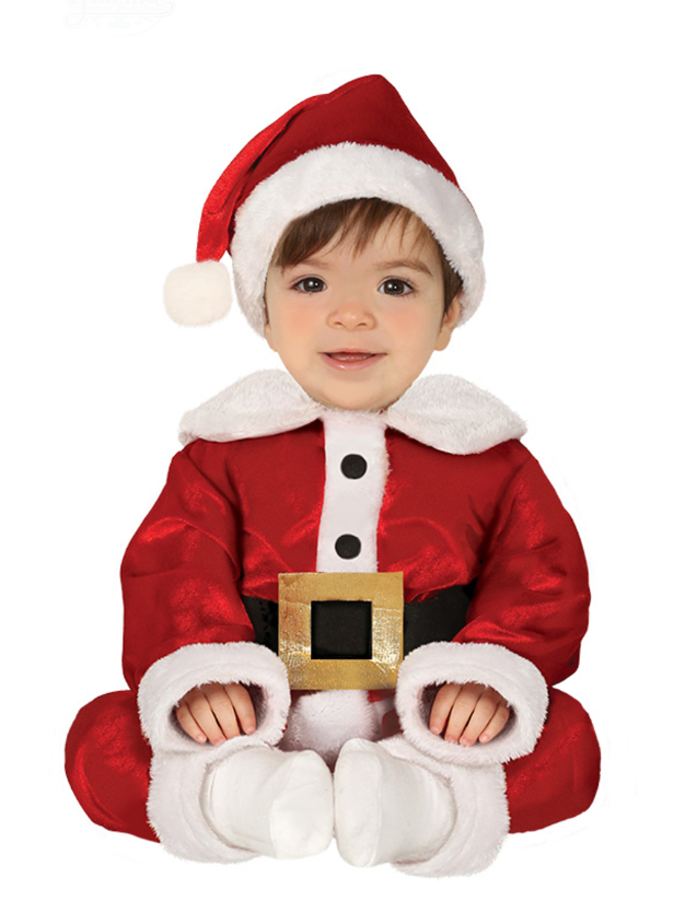 Déguisement Père Noël luxe bébé