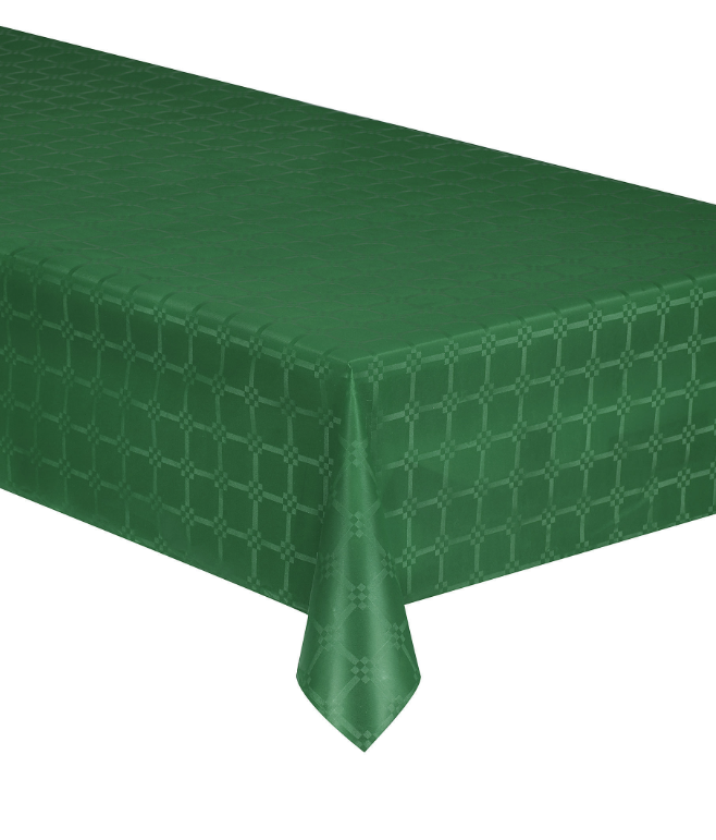 Nappe en rouleau papier damassé vert foncé 6 m