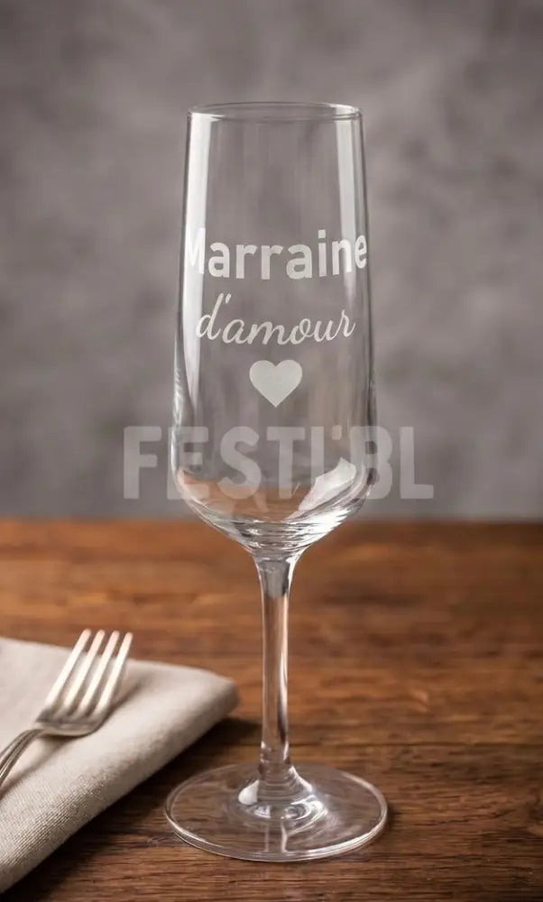Verre de champagne personnalisable