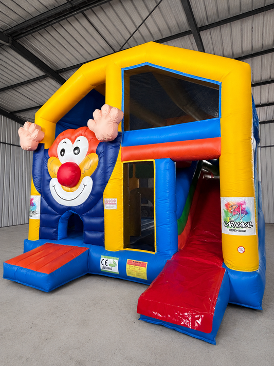 Château gonflable clown
