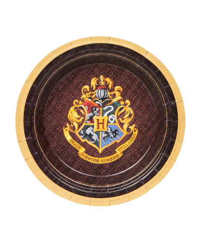 8 Petites assiettes en carton FSC® Harry Potter™ 18 cm