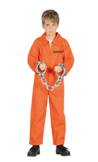 Déguisement prisonnier orange garçon