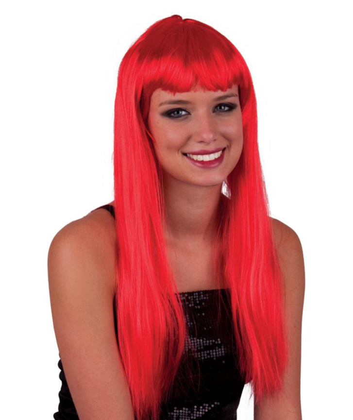 Longue perruque rouge