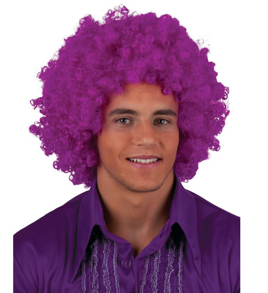 Perruque disco violet
