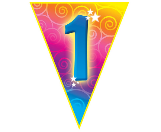 Fanions d'anniversaires 1 an