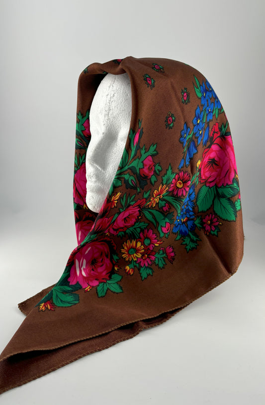 Foulard brun