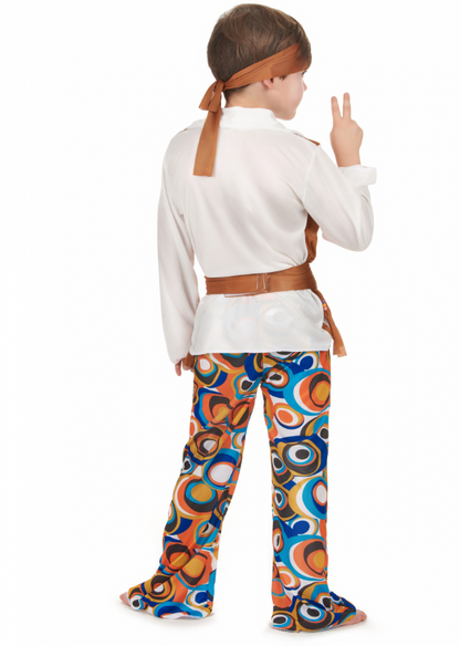 Déguisement hippie marron garçon