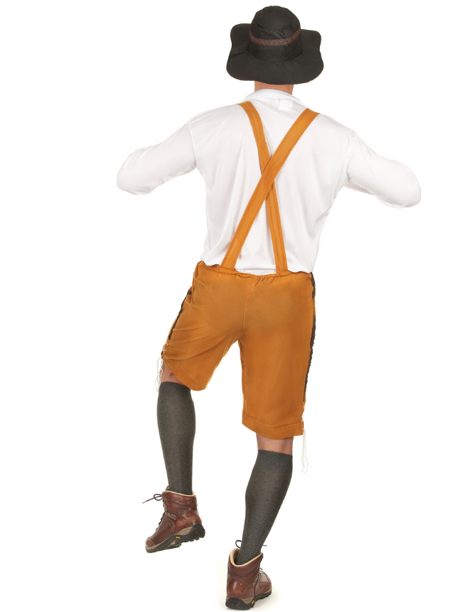 Déguisement bavarois jaune homme