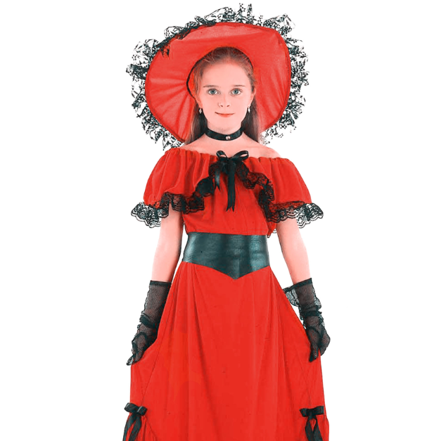 Déguisement Scarlett rouge fille