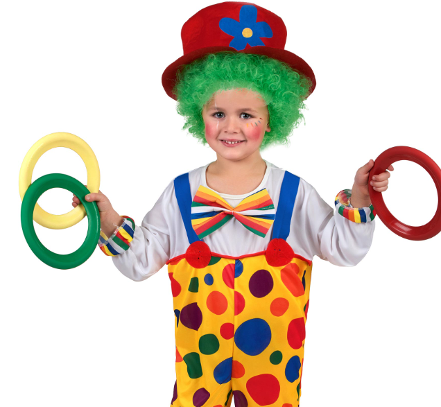 Déguisement clown à pois enfant