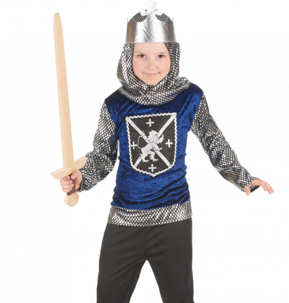 Déguisement chevalier bleu nuit garçon