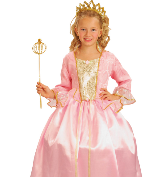 Déguisement Princesse rose luxe fille