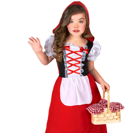 Déguisement chaperon rouge long fille