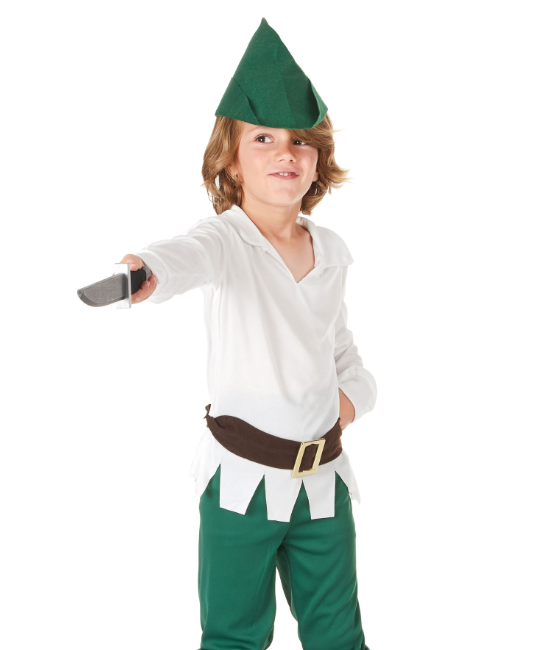Déguisement garçon des bois blanc et vert