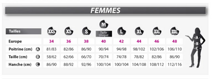 Déguisement de randonneur à rayures Femme