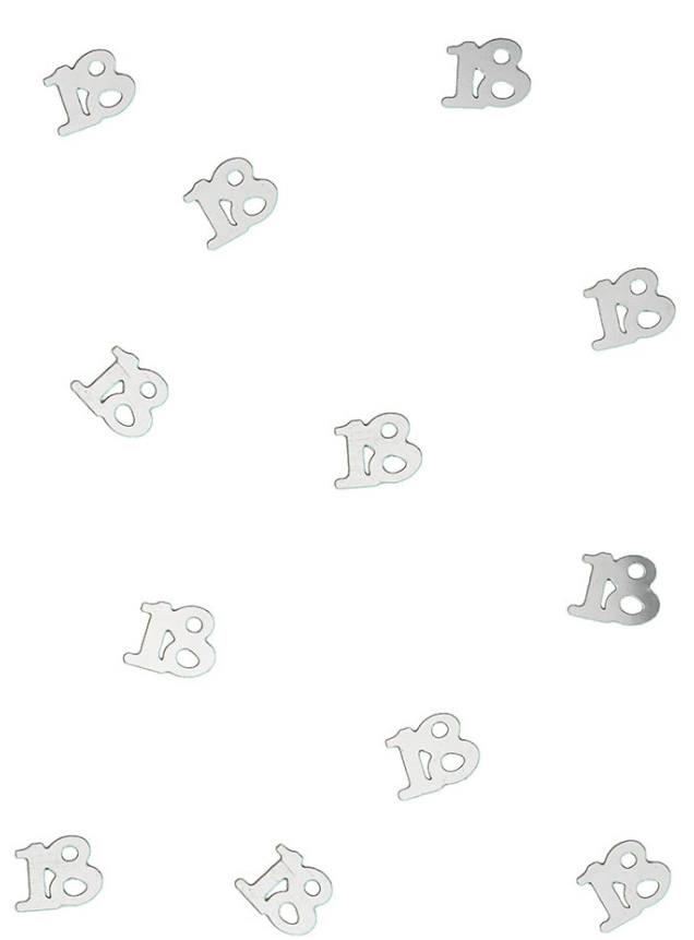 Confettis de table en bois 18 argentés 10 gr