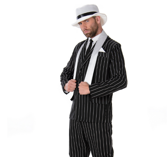 Déguisement gangster noir homme