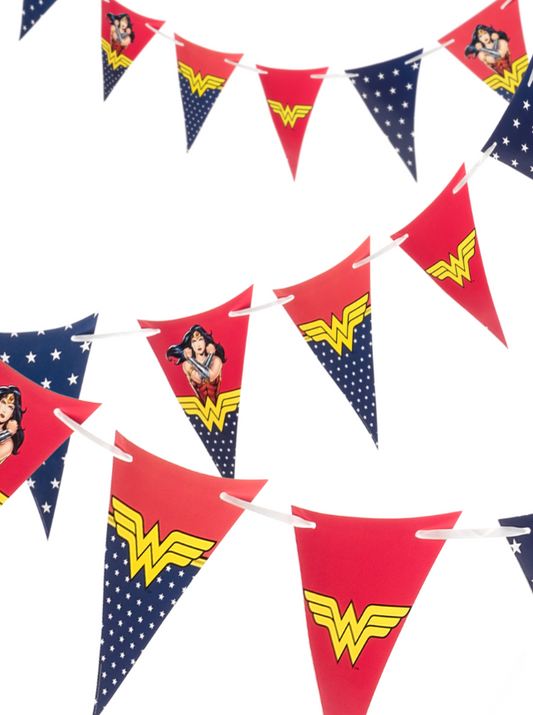Guirlande à fanions Wonder Woman™ 2m