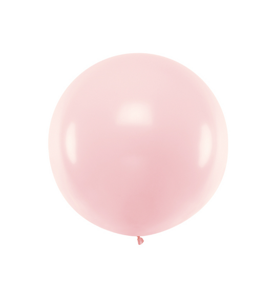 Ballon en latex géant rose pâle 1 m