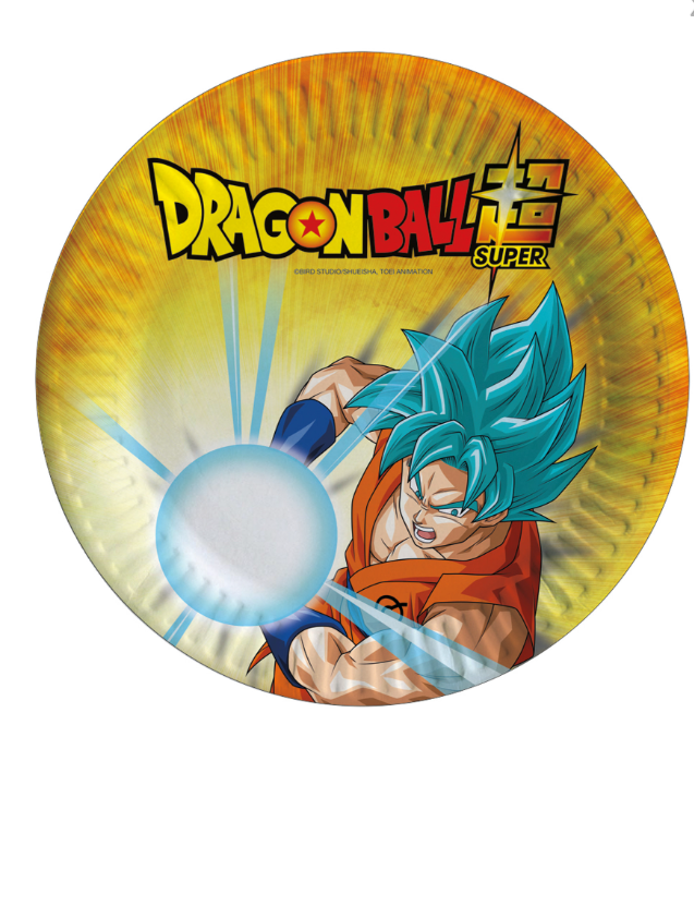 Petites assiettes en carton Dragon Ball Super™ 18 cm