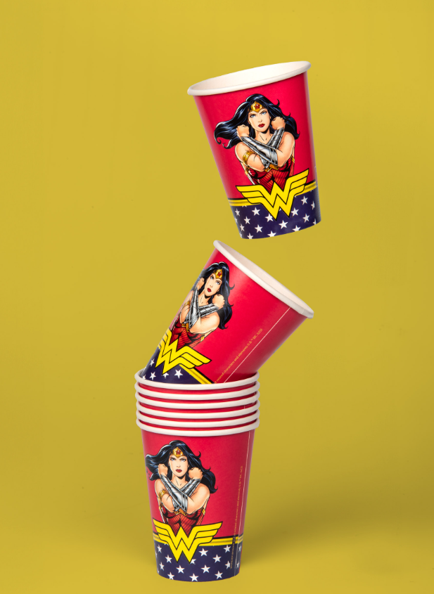 Gobelets en carton FSC® Wonder Woman™ 210 ml
