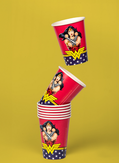 Gobelets en carton FSC® Wonder Woman™ 210 ml