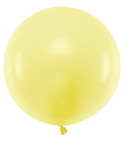 Ballon en latex géant jaune 60 cm