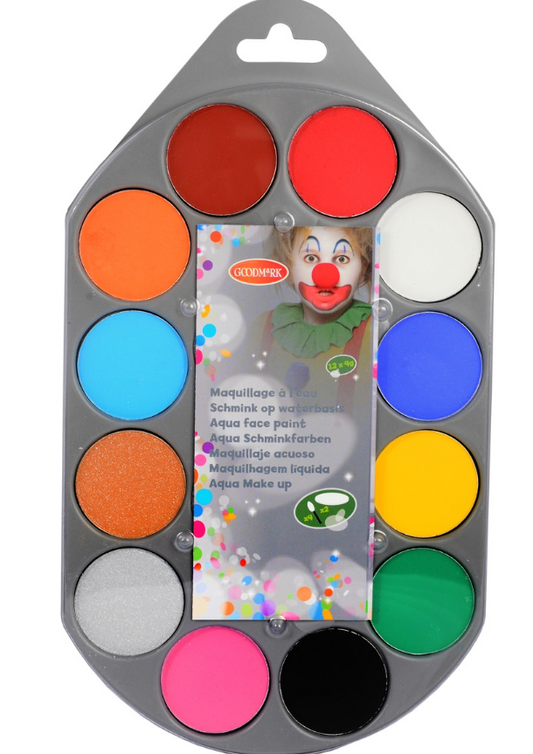Boite familiale de maquillage à l'eau