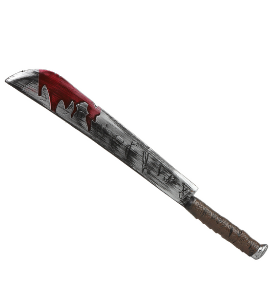 Machette sanglante Halloween en plastique
