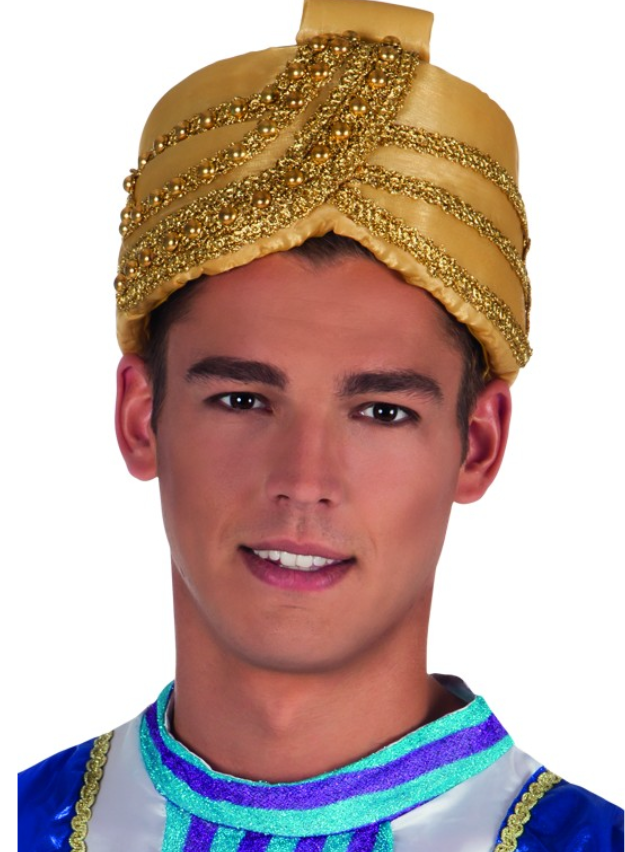Chapeau sultan doré adulte