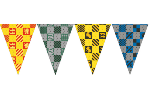 Guirlande fanions en papier Poudlard Harry Potter™ 2 m
