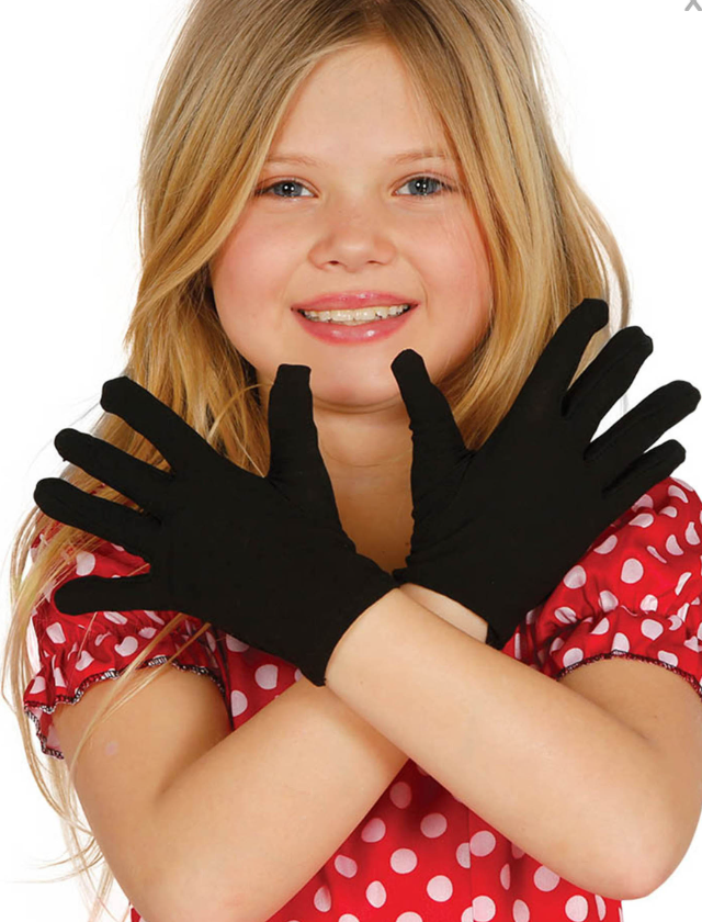 Gants courts noirs enfant