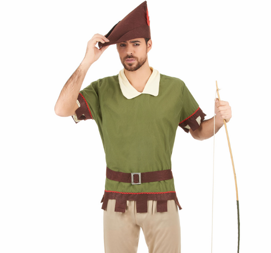Déguisement Homme des Bois marron et vert