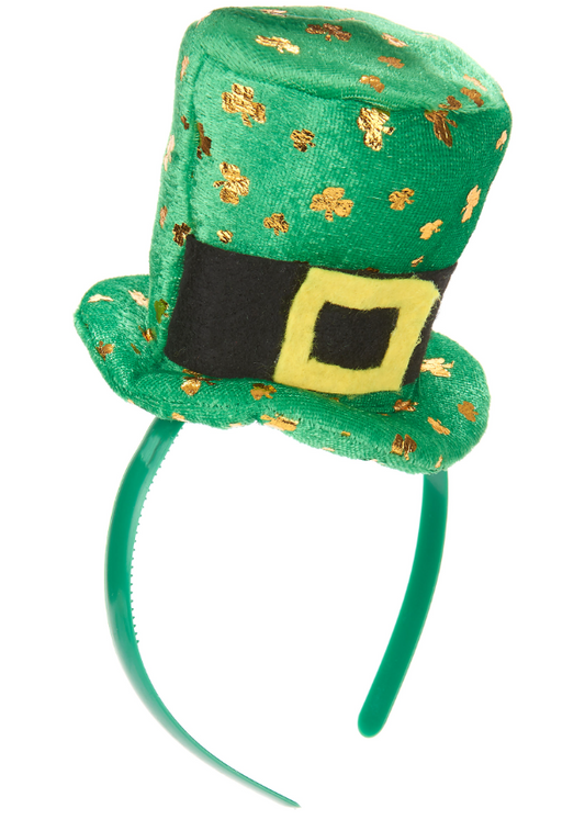 Serre-tête mini chapeau femme Saint Patrick