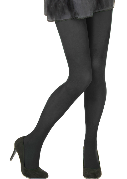 Collants opaques noirs adulte