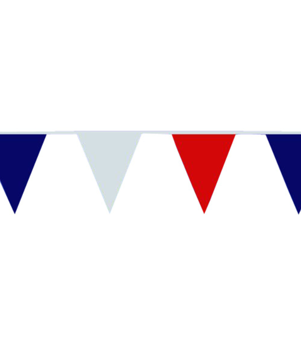 Guirlande de supporter fanions tricolores