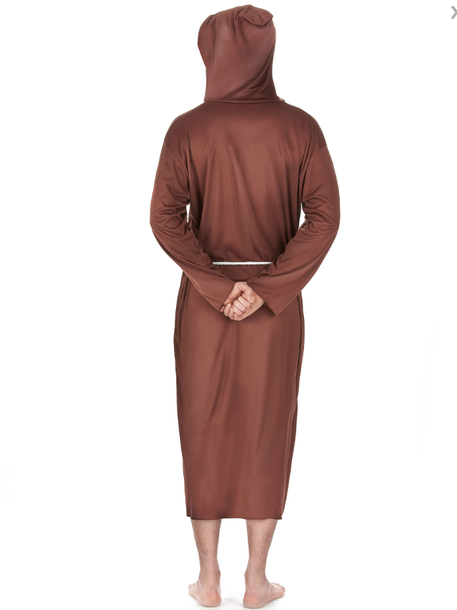 Déguisement moine marron clair homme