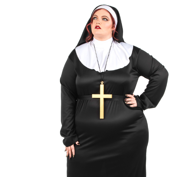 Déguisement grande taille bonne soeur femme