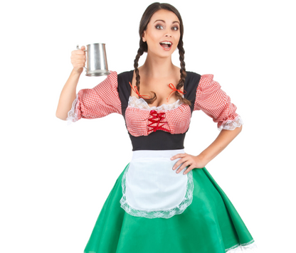 Déguisement bavaroise colorée femme