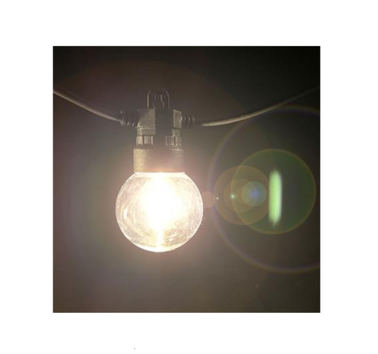 Guirlande lumineuse de 12,5 m avec 20 ampoules LED