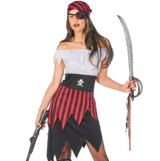 Déguisement pirate dentelé femme