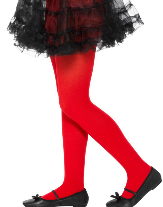 Collants opaques rouge enfant