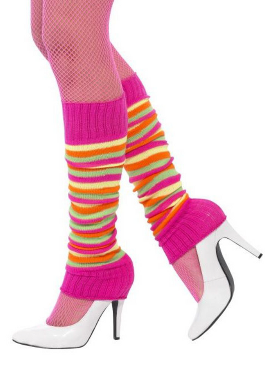 Jambières striées roses et multicolores femme